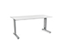 MESA DE OFICINA ROCADA METAL 2002AC04 ALUMINIO /BLANCO 160X80 CM