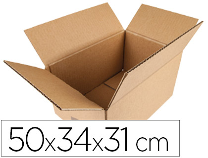 CAJA PARA EMBALAR Q-CONNECT AMERICANA 500X340X310 MM ESPESOR CARTON 5 MM