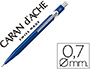 PORTAMINAS CARAN D'ACHE 844 0,7MM CUERPO AZUL ZAFIRO ADORNOS CROMADOS