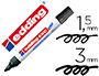 ROTULADOR EDDING PARA PIZARRA BLANCA 660 COLOR NEGRO PUNTA REDONDA 3 MM