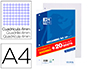 RECAMBIO OXFORD A4 100 + 20 HOJAS GRATIS 90 GR CUADRO 4MM 4 TALADROS