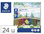 LAPICES DE COLORES STAEDTLER WOPEX ECOLOGICO 24 COLORES EN CAJA DE CARTON
