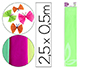 PAPEL CRESPON LIDERPAPEL 50 CM X 2,5 M 34G/M2 VERDE FLUORESCENTE