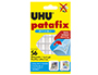 SUJETACOSA UHU PATAFIX TRANSPARENTE BLISTER DE 56 UNIDADES