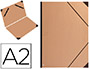 CARPETA PLANOS CLAIREFONTAINE DIN A2 CON GOMAS KRAFT MARRON VERJURADO