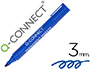 ROTULADOR Q-CONNECT MARCADOR PERMANENTE AZUL PUNTA REDONDA 3.0 MM