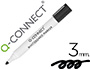 ROTULADOR Q-CONNECT PIZARRA BLANCA COLOR NEGRO PUNTA REDONDA 3.0 MM