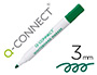 ROTULADOR Q-CONNECT PIZARRA BLANCA COLOR VERDE PUNTA REDONDA 3.0 MM