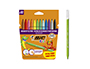 ROTULADOR BIC KIDS COULEUR ESTUCHE DE 10+2 COLORES TINTA BASE DE AGUA LAVABLE
