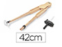 COMPAS PARA ENCERADO FAIBO DE PLASTICO CON ADAPTADOR IMITACION MADERA 42 CM