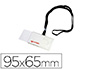 IDENTIFICADOR CON CORDON PLANO NEGRO GRAFOPLAS 65X95 MM CON APERTURA LATERAL
