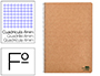 CUADERNO ESPIRAL LIDERPAPEL FOLIO ECOUSE TAPA CARTULINA KRAFT 80H PAPEL RECICLADO 80 GR CUADRO 4MM CON MARGEN