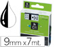CINTA DYMO 1000 9 MM. -NEGRO-BLANCO D1
