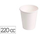 VASO DE CARTON BIODEGRADABLE BLANCO 220 CC PAQUETE DE 50 UNIDADES