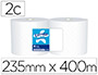 PAPEL SECAMANOS INDUSTRIAL AMOOS 2 CAPAS 235 MM X 400 MT PAQUETE DE 2 ROLLOS